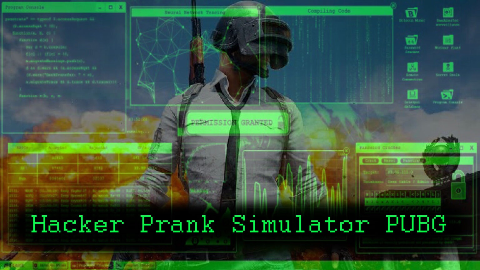 hacker prank simulator fire